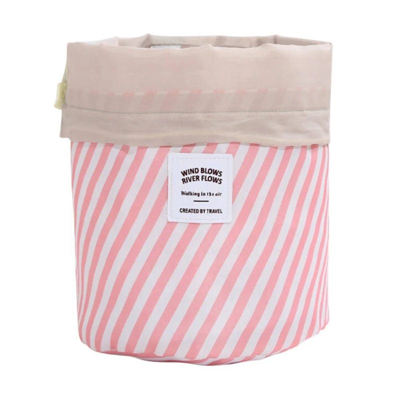 Путешествия Оксфорд полиэстер косметические разное цилиндрический Drawstring сумка для хранения с мини-сумка для путешествий Ванная комната дома