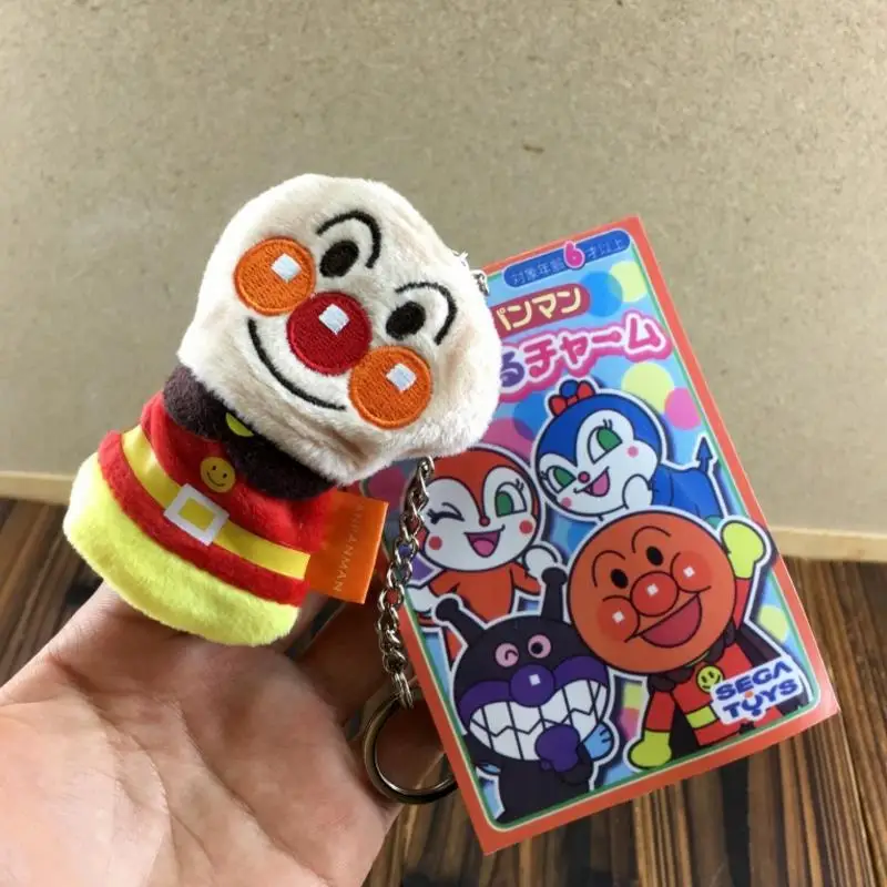 

1pc Creative funny Cute Bread Superman Wood Finger Puppet Children Story Helper Dolls Pendant plush toys gift