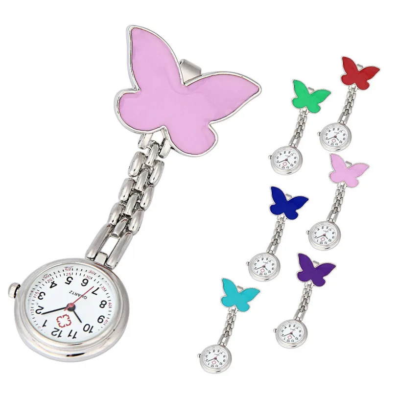 OTOKY идеальный подарок медсестры клип на Fob Подвеска для броши Висячие часы-бабочка карманные часы Новинка Sep9