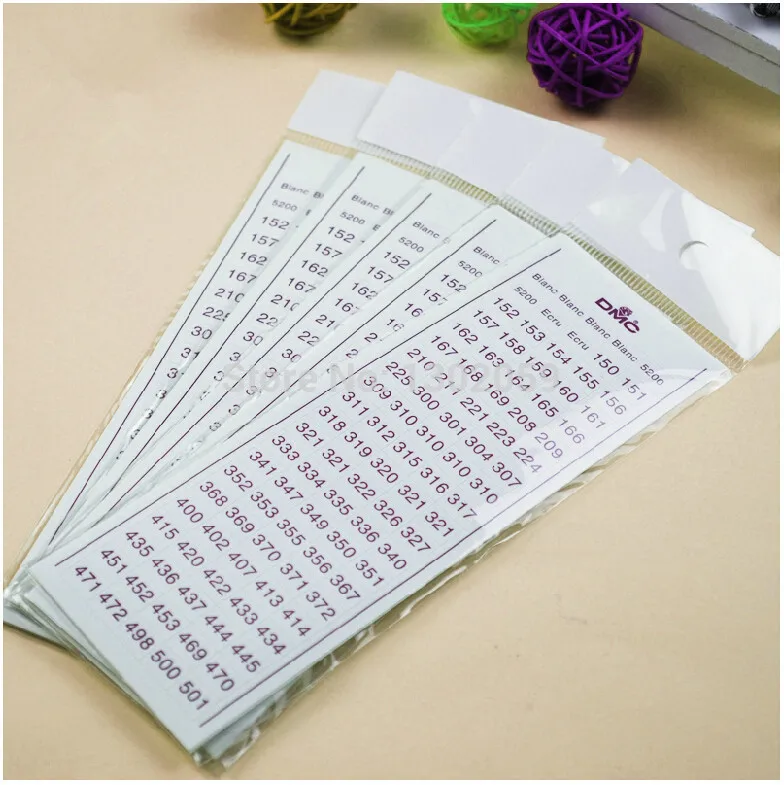

Wholesale Sticker With Color Number Of DMC Thread Embroidery Cross Stitch Floss Thread Tool Accessory