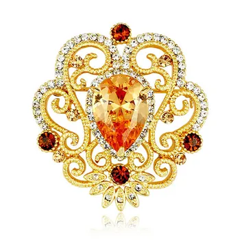 

Extra large vintage Flower crystal brooches for women 2019 Wedding boquets made with SWAROVSKI ELEMENTS