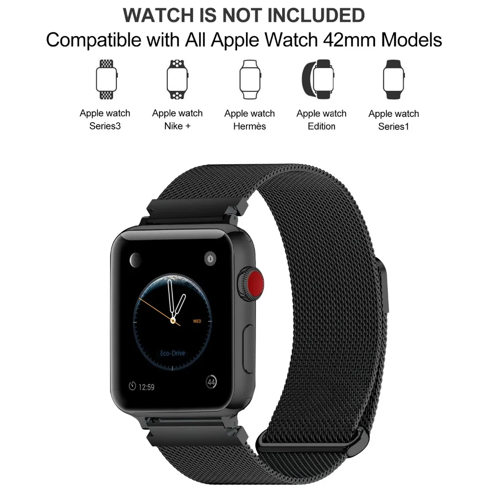 Ремешок для Apple Watch, 4 цвета, 38 мм, 40 мм, 42 мм, 44 мм, Fullmosa, Миланская сетка iWatch, ремешок для Apple Watch, серии 5, 4, 3, 2, 1