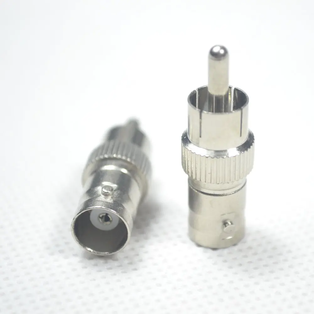 20Pcs RCA Male Plug to BNC Female Coaxial Cable AV Connector CCTV