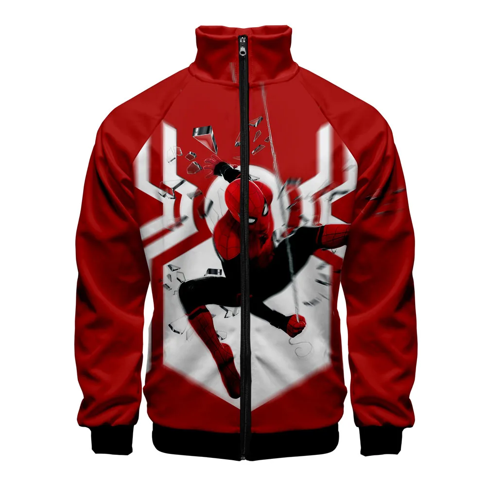 Hot movie spider man far from home Zipper Sweatshirt Casual cosplay Hoodies New Fashion Cool Highstreet Spring Clothe Sweatshirt