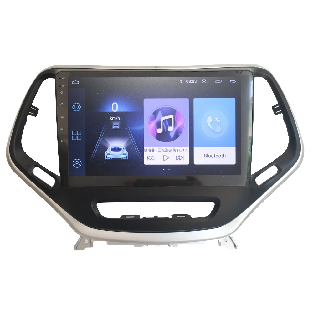 Sale HANG XIAN 2 din car radio Multimedia for Jeep Cherokee 2016 car dvd player GPS navigation car accessory with 2G+32G 4G internet 0