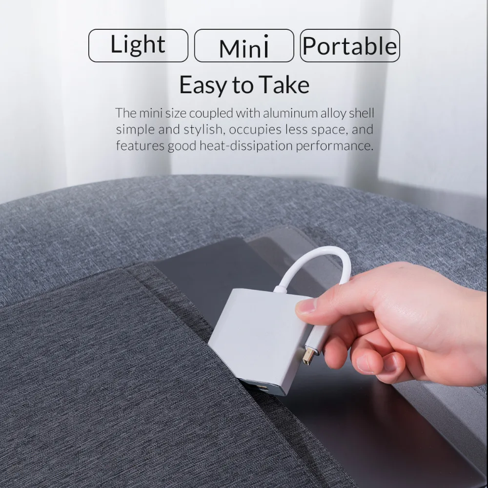 Адаптер Mini DisplayPort ORICO 4k 60/30 Гц 1 2 версия адаптер с двойным для мужчин и женщин