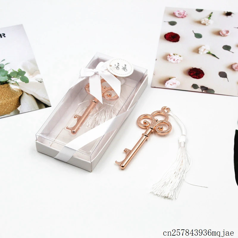 50pcs Key Bottle Openers Skeleton Wine Opener with Tassel in Gift Box Wedding Party Favor Souvenir Gifts | Дом и сад