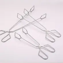 1 шт. 25 30 35 см хлеб мясо зажим для овощей Тонг нержавеющая сталь барбекю гриль Tong Открытый Уголь длинные щипцы OK 0740