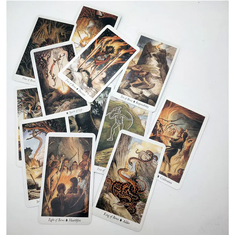 78 Cards/set Wild Wood Tarot Family Entertainment Kids Toys Deck And Guidebook Children's Educational Gift