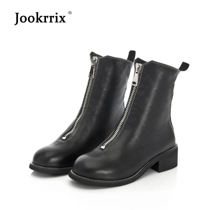 

EARTH STAR Winter New Platform Shoes Women Brand Martin Boots Lady Front Zipper footware Cross-tied Ankle Boot Female Warm Boot