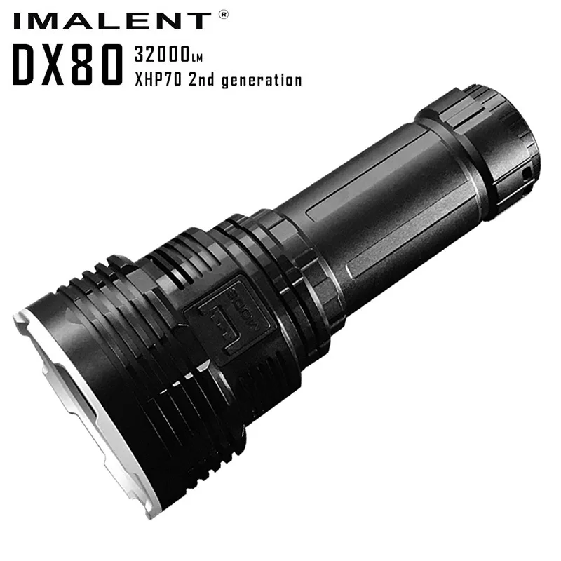 IMALENT DX80 Cree XHP70 LED Flashlight 32000 Lumens 806 Meters USB Charging Interface Torch Flashlight for Search