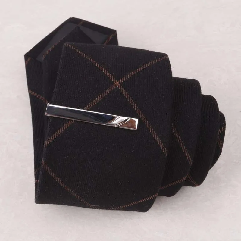 I-Remiel новые роскошные простые металлические цинковые металлический Узелок клип Короткие Узкие галстуки заколки для мужской рубашки воротник Заколки ювелирные аксессуары - Окраска металла: LDJ-111