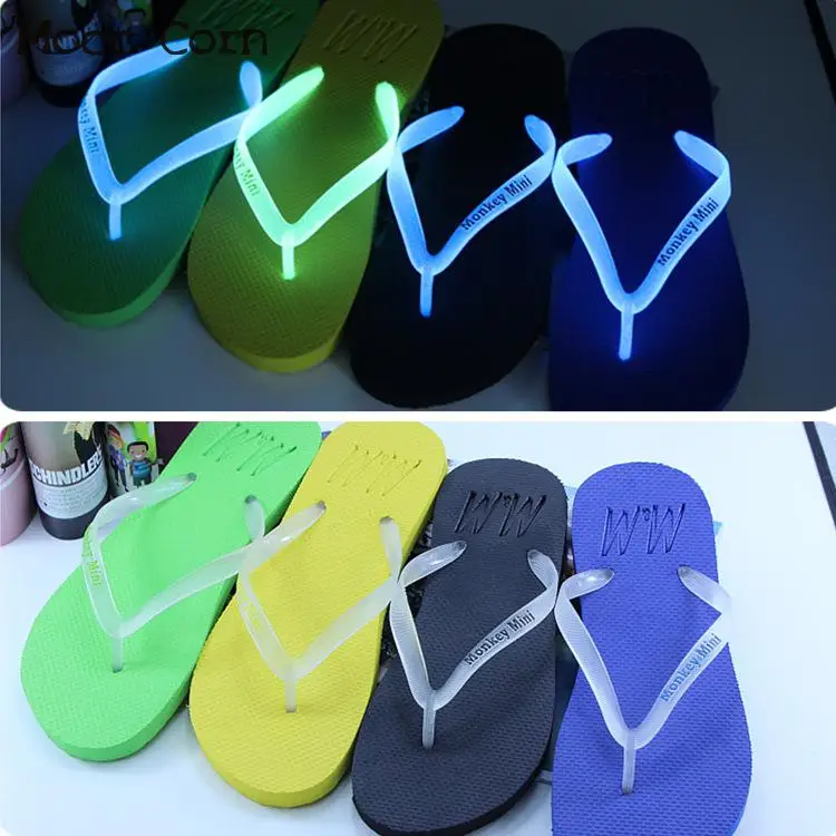 

Luminous Shoes Summer Women Indoor & Outdoor Flip Flops Slippers Sandals Female Couple Beach Home Slippers Lady Zapatos Hombre
