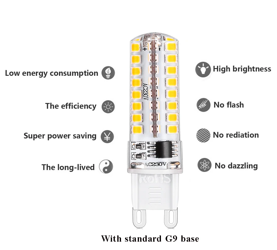 g9 4w led lamp 220v 110v