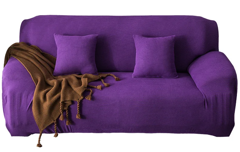 Вязаный эластичный чехол для дивана, чехол для дивана, все включено, чехол для дивана разной формы, высокое качество, сплошной цвет