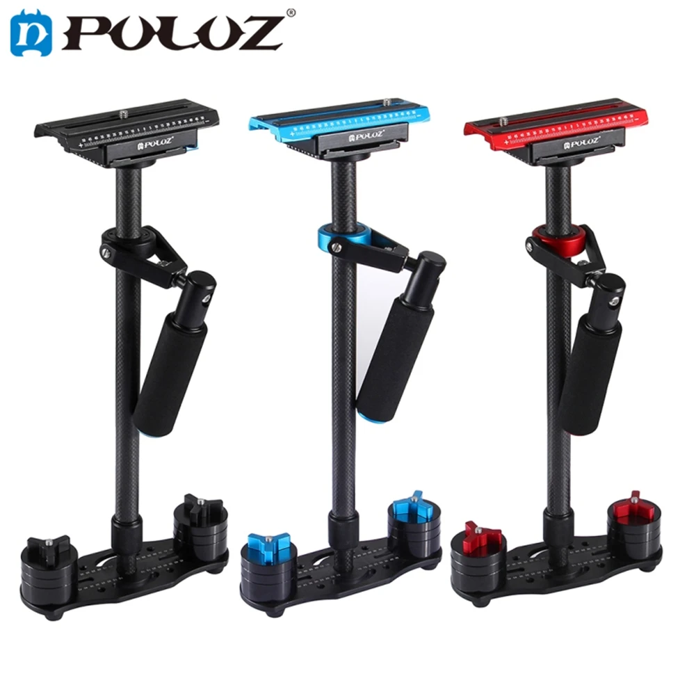 

PULUZ S60T Professional Portable Carbon Fiber Mini Handheld Camera Stabilizer DSLR Camcorder Video Steadicam For DV DSLR Camera