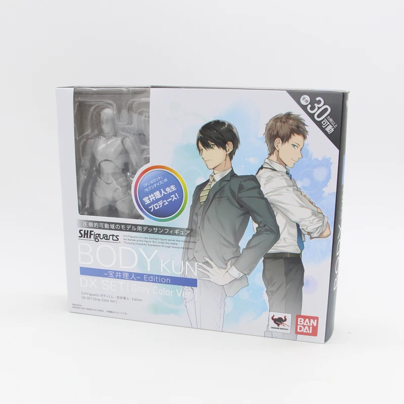 Kun Grey with box Оригинальное Тело KUN Takarai Rihito BODY CHAN Mange Рисунок DX BJD бледно-оранжевый и ПВХ серого цвета экшн Коллекционная модель игрушки - Цвет: Kun Grey with box