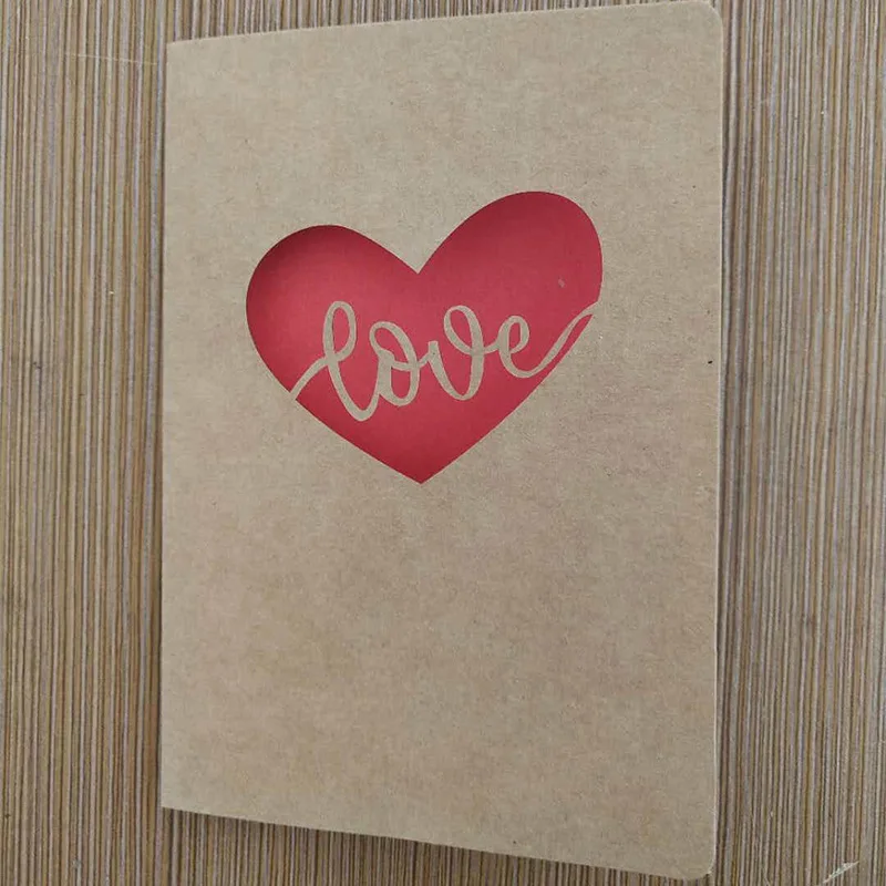 5 шт. Новая любовь поздравительная карточка творческий день рождения поздравительная открытка diy День Святого Валентина открытка поздравительная открытка пятно