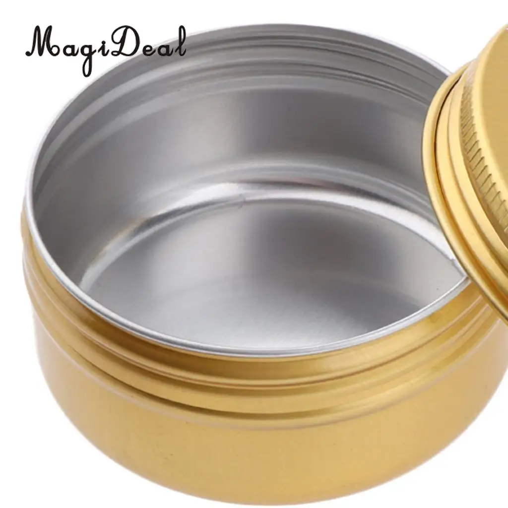 10x Aluminium Makeup Pot Empty Cosmetic Cream Candle Spice Tin Jar 60 150ml