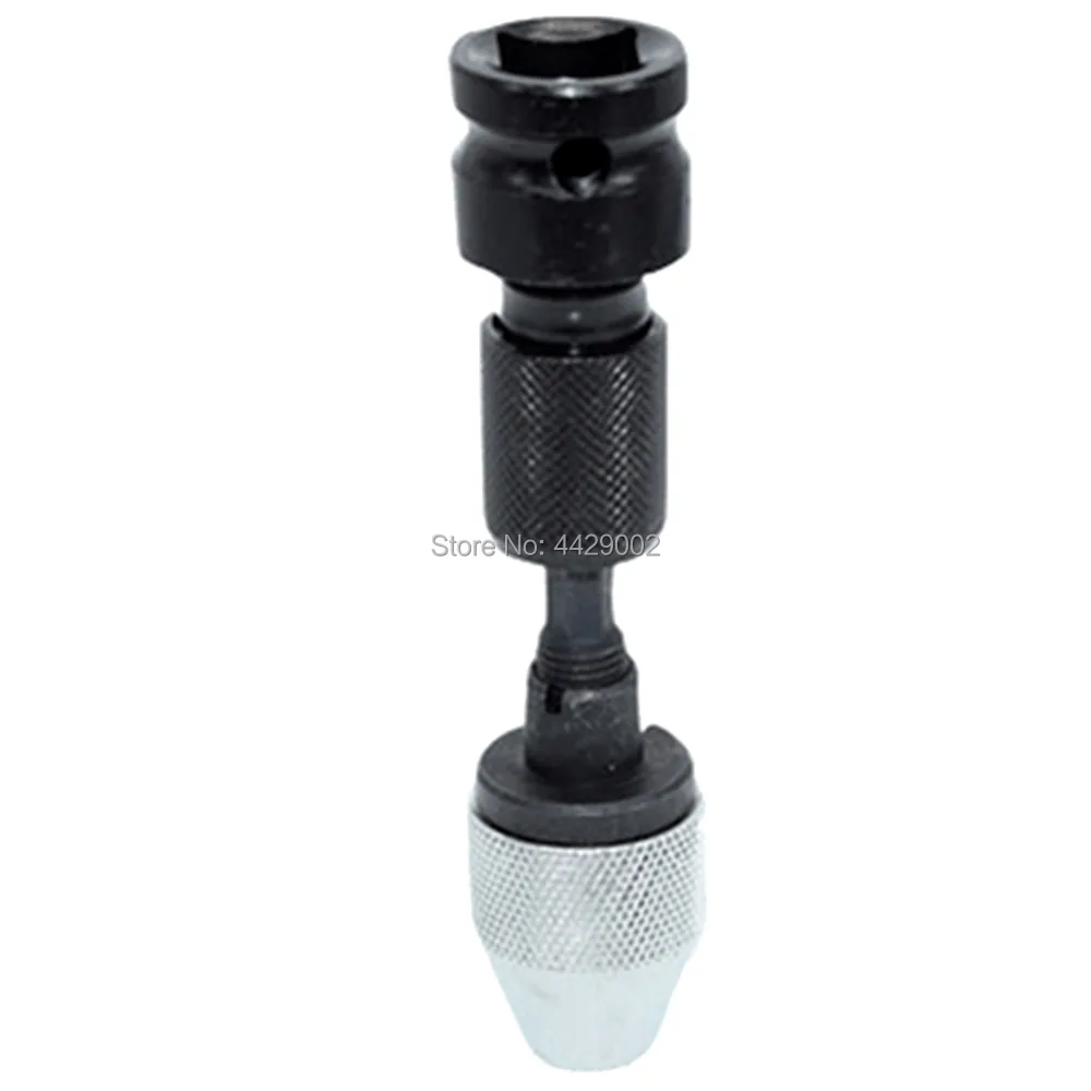 

Keyless Drill Chuck Shank 6.35mm Hex Quick Change Drill Bit Chuck 1/2" Dr to 1/4" Converter for Screwdriver Bit Socket Adapter