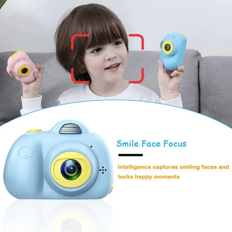 Портативный мини цифровой фотоаппарат 2 дюйма HD экран Милая камера 32 Гб игрушки для детей+ кардридер карта памяти Цифровая видеокамера