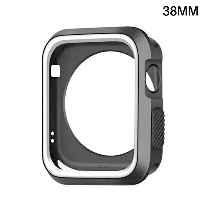 EastVita силиконовый защитный чехол для Apple Watch 42 мм 38 полный экран Рамка резиновая