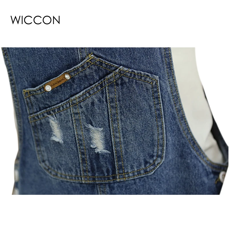 Spring Summer Denim Dresses Women Casual Jeans Sundresses Korean Fashion With Pocket Ripped Denim Blue Dress For Woman