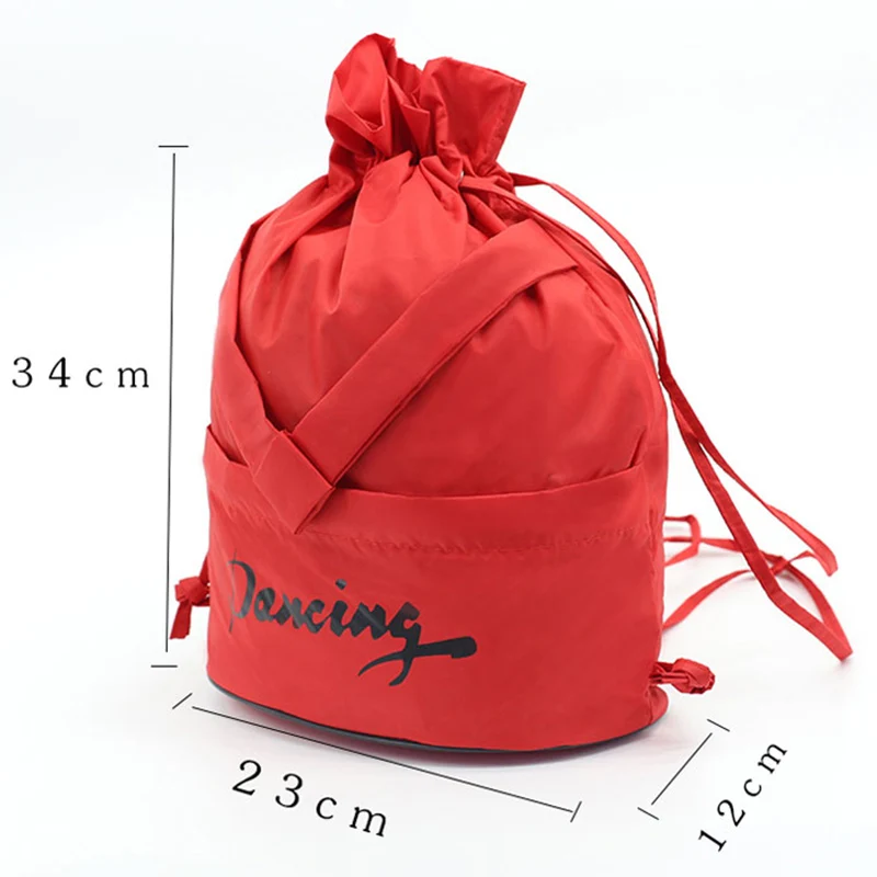 

Lovely Girl Dance Drawstring Backpack Kids Sport Dancing Letter Pattern Bags Accessories Children Waterproof Ballet Dance Bag 80