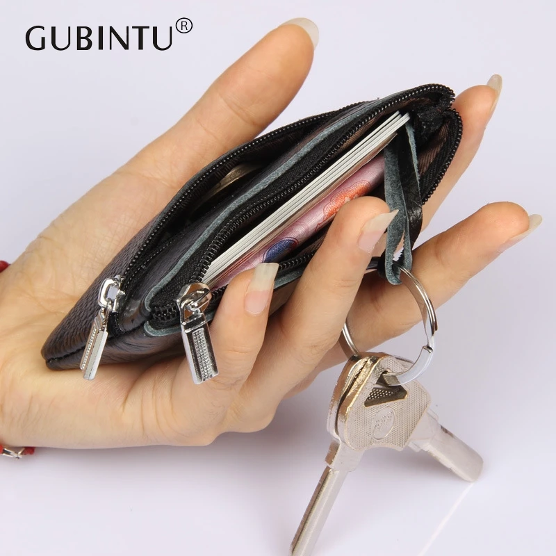 

Cowhide leather ladies card package documents package clip cards sets women working sets work card holder Key Bag Slim wallet