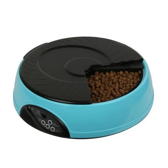 

6 Meal LCD Digital Automatic Pet Dog Cat Feeder Recorder Bowl Meal Dispenser DC112