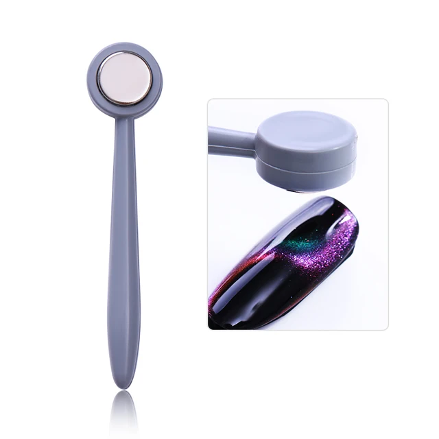 1 pc cat eye magnetic stick 3d effect strong round magnet slice