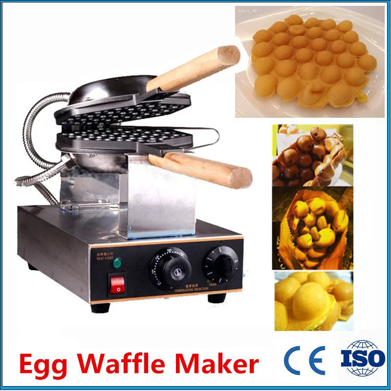 

1 Piece Digitally Controlled Snack Eggettes Machine Cooking Hong Kong Egg Puff Waffle Maker
