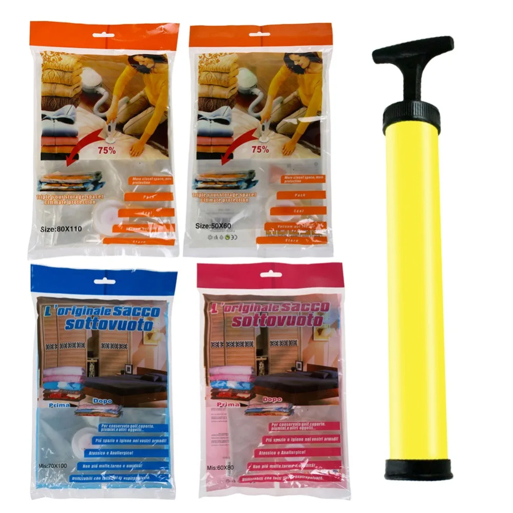 Plastic Vacuum Seal Organizer Travel Vacuum Package Bags Compressed Space Saver Saving Storage Bag for Clothes Home Storage Plastic Vacuum Seal Organizer Travel Vacuum Package Bags Compressed Space Saver Saving Storage Bag for Clothes Home Storage