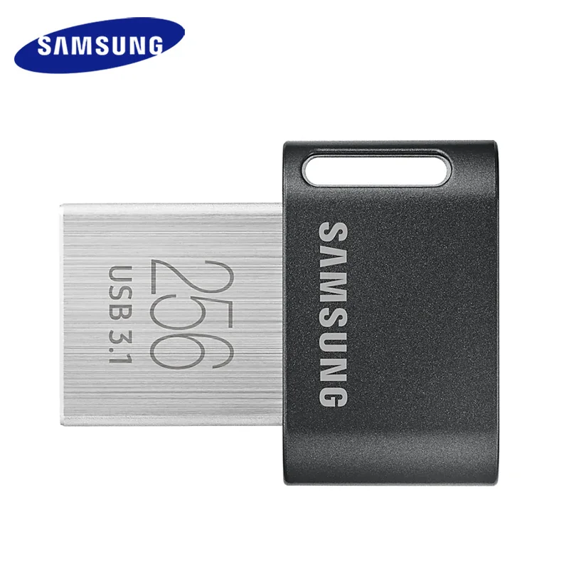 USB флеш-накопитель SAMSUNG USB3.1 FIT Plus 32 ГБ, 64 ГБ, 128 ГБ, 256 ГБ, флеш-накопитель, металлическая карта памяти, запоминающее устройство, u-диск, мини флеш-накопитель