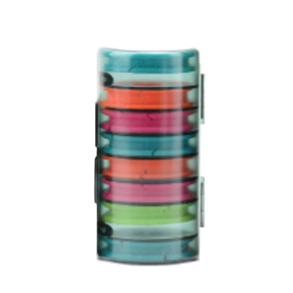 

Large Capacity Main Organizer Winder Storage Compartment Portable Multi Layers Silicone Rotatable Fishing Line Box Reel Colorful
