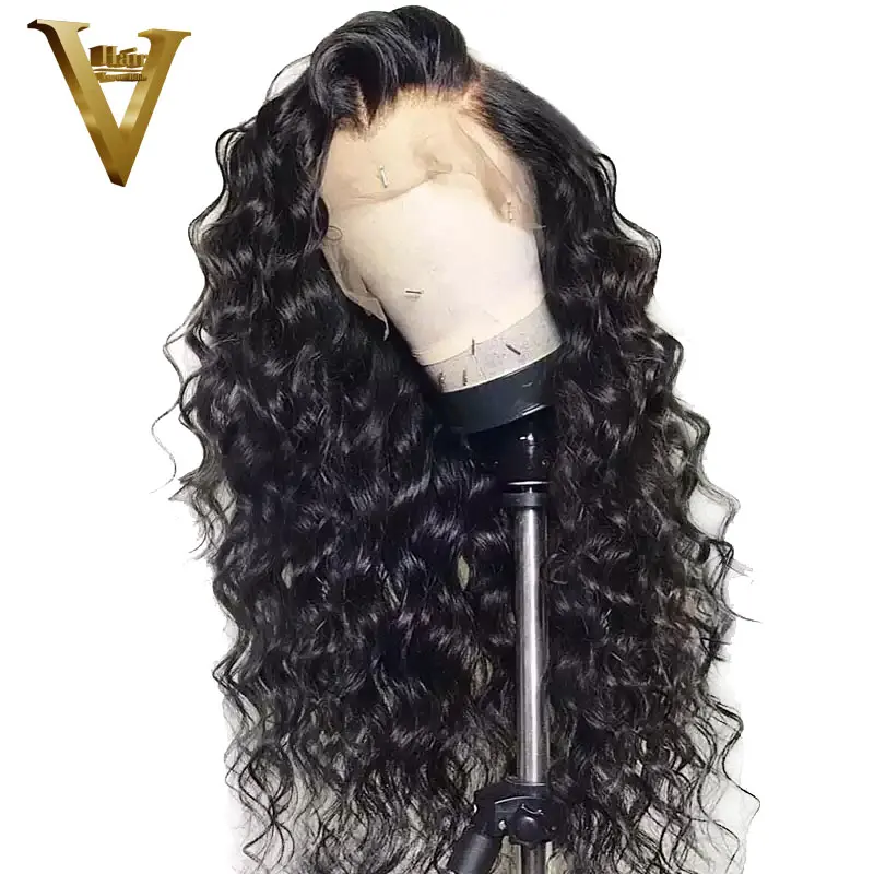 

Curly 360 Lace Frontal Human Hair Wigs For Black Women With Baby Hair Loose Wave Brazilian Remy Hair Lace Front Wig Pre Plucked