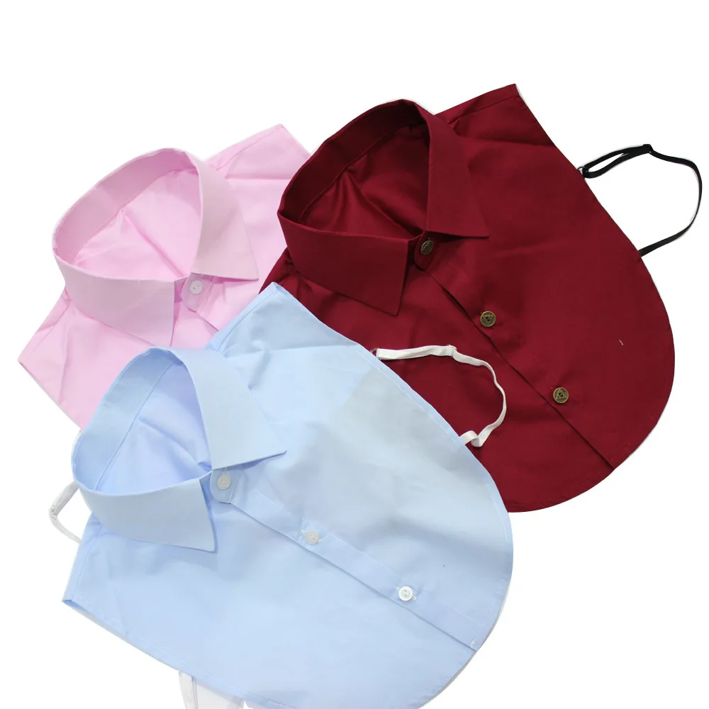 Jaderic 2019 новый модный накладной воротник от рубашки с заостренным лацканом для женщин и мужчин съемный воротник однотонный 3 разных цвета