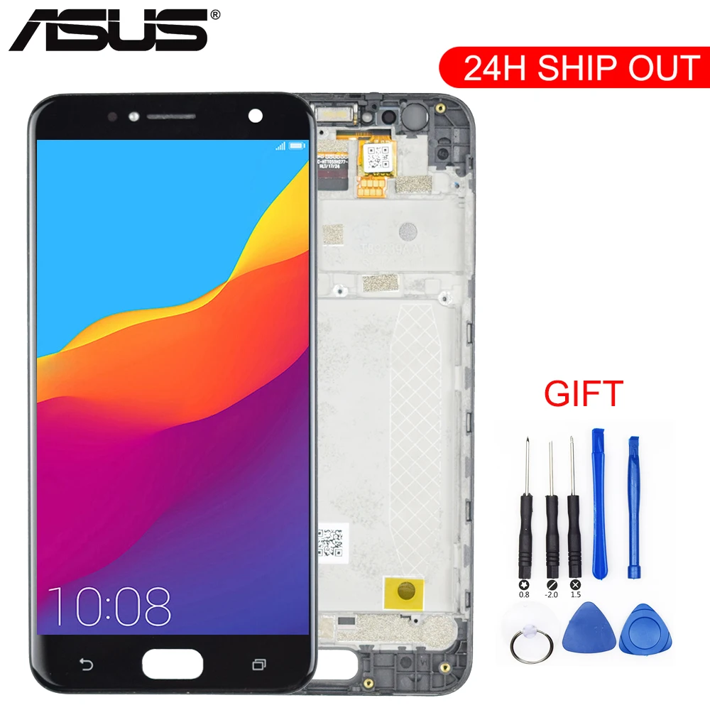 Kopen Nieuwe 5.5 Inch Full Lcd Touch Screen Digitizer Vergadering Met Frame Voor Asus Zenfone 4 Selfie ZB553KL X00LD X00LDA