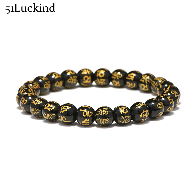 

Minimalist Round Beads Jujube Buddha Bracelet Letter Runes Meditation Men Braclet OM Mani Padme Hum Armbanden Yoga Jewelry