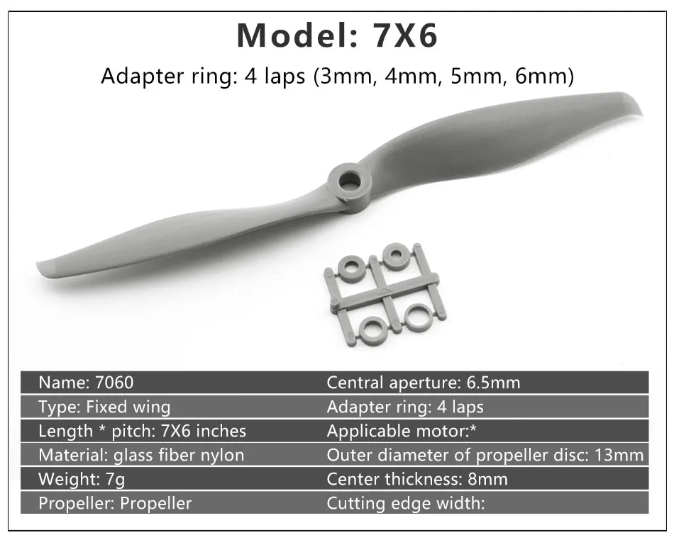 Нейлоновый пропеллер Gemfan Apc 8X4/8X6/9X4,5/9X6/10x5/10X6/10x7/11x5,5/12x6/ 13x6,5/14x7/15X8/16X8/17x10 реквизит для радиоуправляемой модели самолета