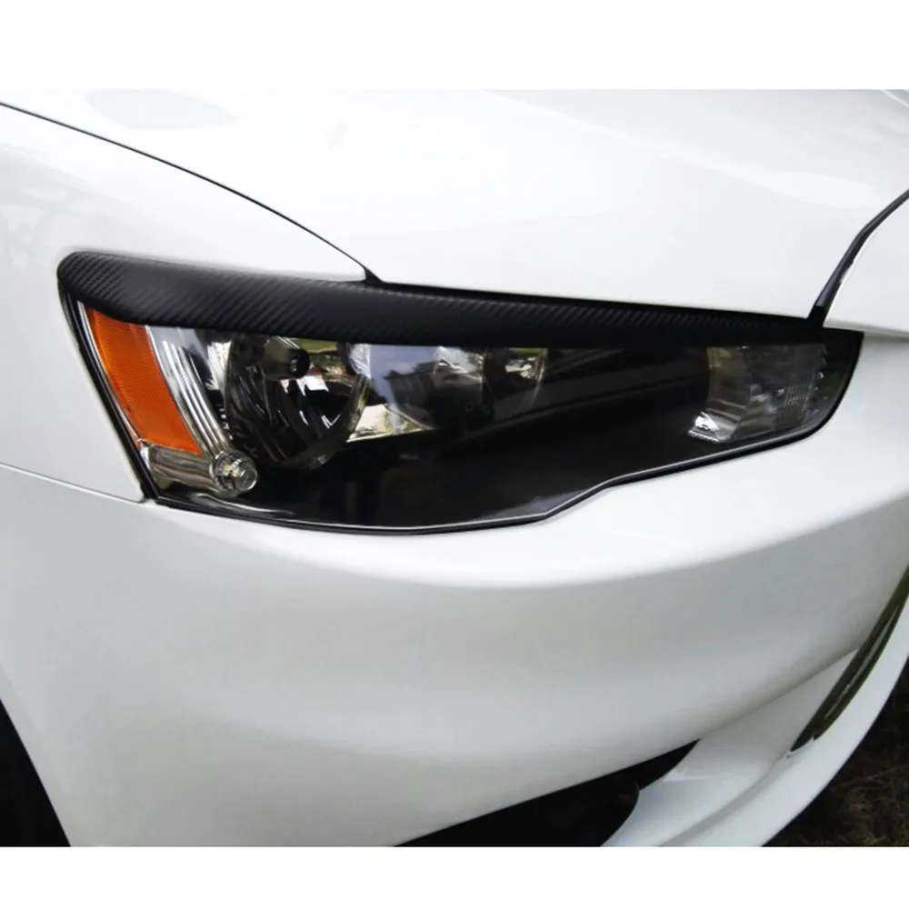 IMTFOO Автомобильные фары наклейка крышка Внешний молдинг для MITSUBISHI LANCER EVO EX 2010 2015