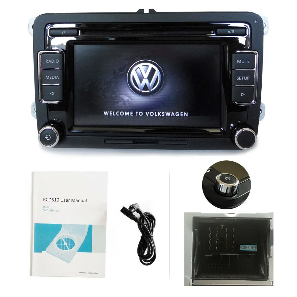 

Car sreteo Radio RCD510 Double DIN Full Touch-Screen USB MP3 6CDs AUX OPS for Volkswagen Golf Tiguan Touran Passat Caddy Polo