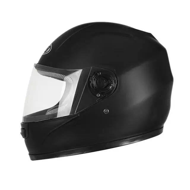 Мотоциклетный шлем для мотогонок Capacete для мужчин и женщин, летний скутер для бездорожья, защитный шлем для велосипеда, защита головы r20 - Цвет: full black