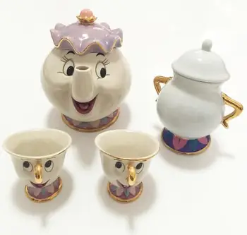

Cartoon Beauty And The Beast Mug Tea Set Teapot Mrs Potts Pot Chip Cup One For Friend Lovely Gift Fast Post