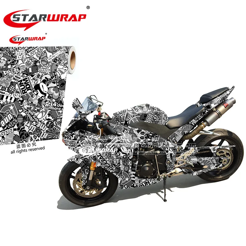 

Starwrap Bomb Vinyl Sticker on Car DIY Graffiti Sticker Bomb Wrap Car Stickers Motorcycle Accessories full car decals
