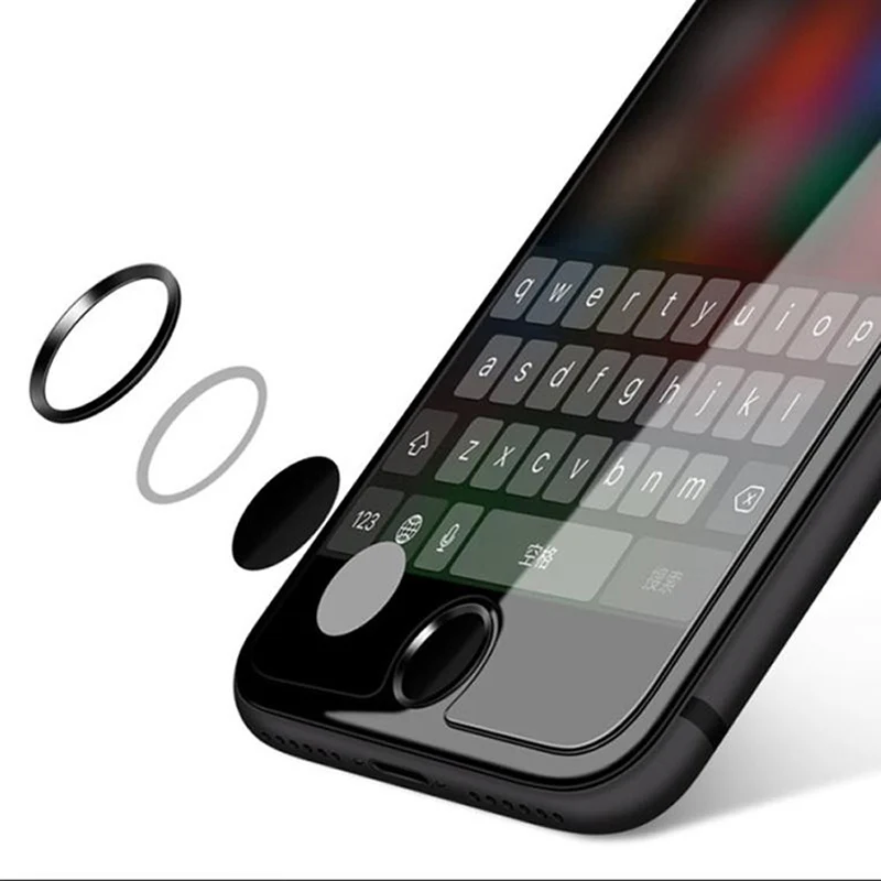 Металлические кнопки «Домой» Стикеры для iPhone 8, 7, 6, 6 S, Plus, 5, 5S SE iPad клавиатура Поддержка за счет сканера отпечатков пальцев клавиша Home