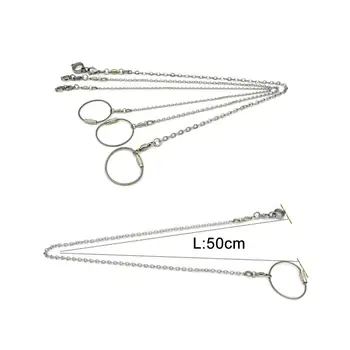 

Bird Parrot Foot Chain Stainless Steel Ankle Foot Ring Outdoor Flying Training Chain For Cockatiel Parakeet Bird Stand Anklet