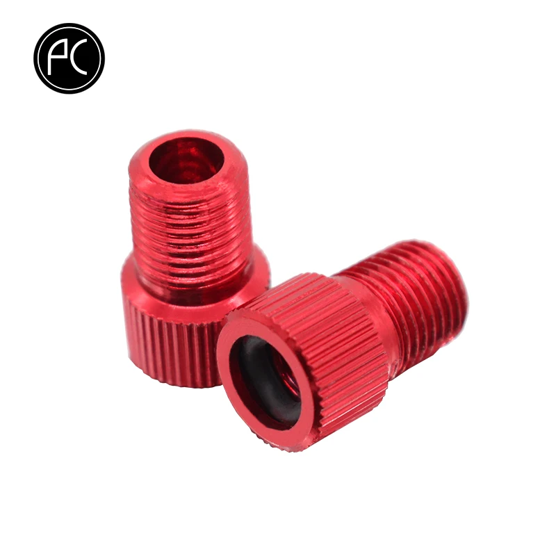 

PCycling 2pcs Bicycle Bike Presta to Schrader Pump Valve Adapter Convert Repair Bomb Bike Repair Tools FV To AV Value Cap