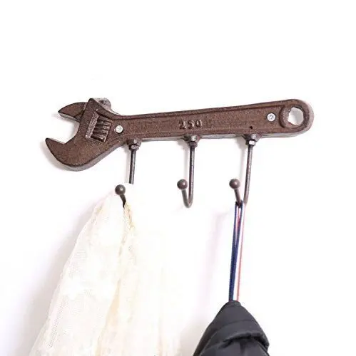 

TOPOWER 1-Piece Sets Metal Coat Hooks Wall Decorative Hat Coat Clothes Towel Door Hanger Hooks