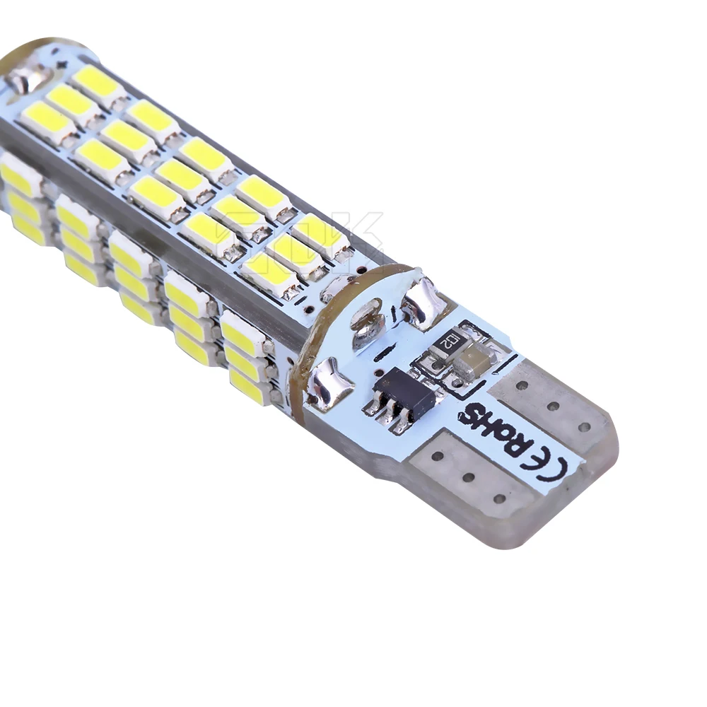 50 шт./лот T10 светодиодная стробоскопическая вспышка W5W 68SMD led 3014 долговечный блеск +